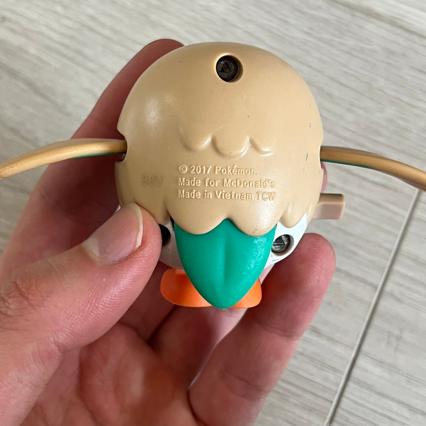 rowlet pokemon 2017 mcdonald's figure