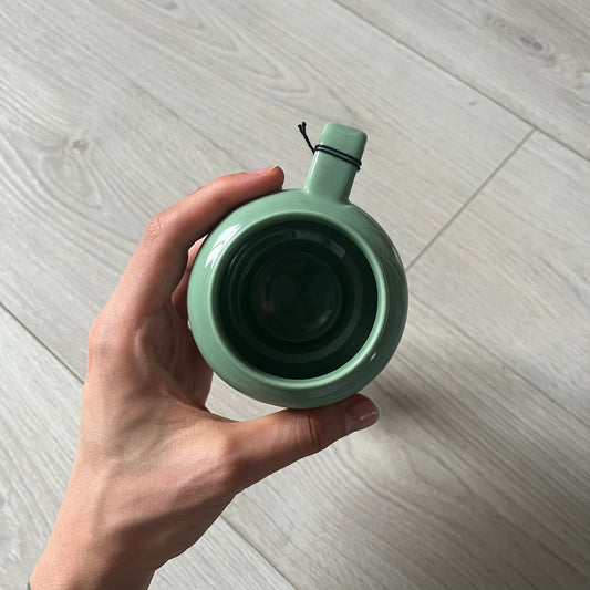 small lego green skeleton ceramic mug