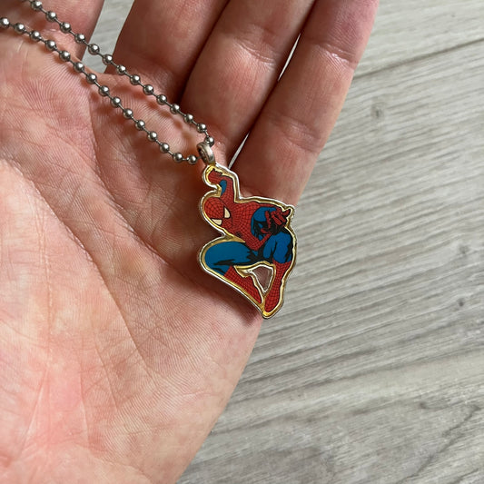 spider-man 2007 silver pendant