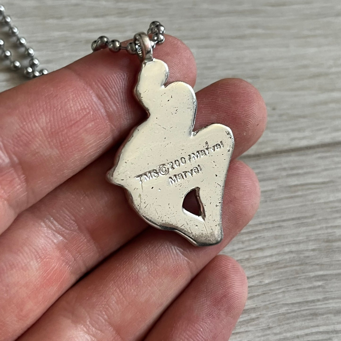 spider-man 2007 silver pendant