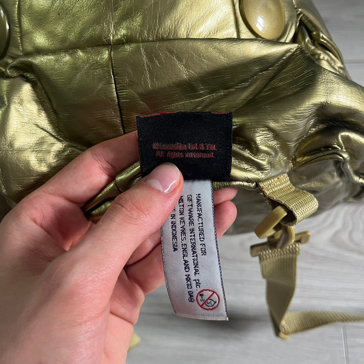 star wars 90's c-3po head backpack