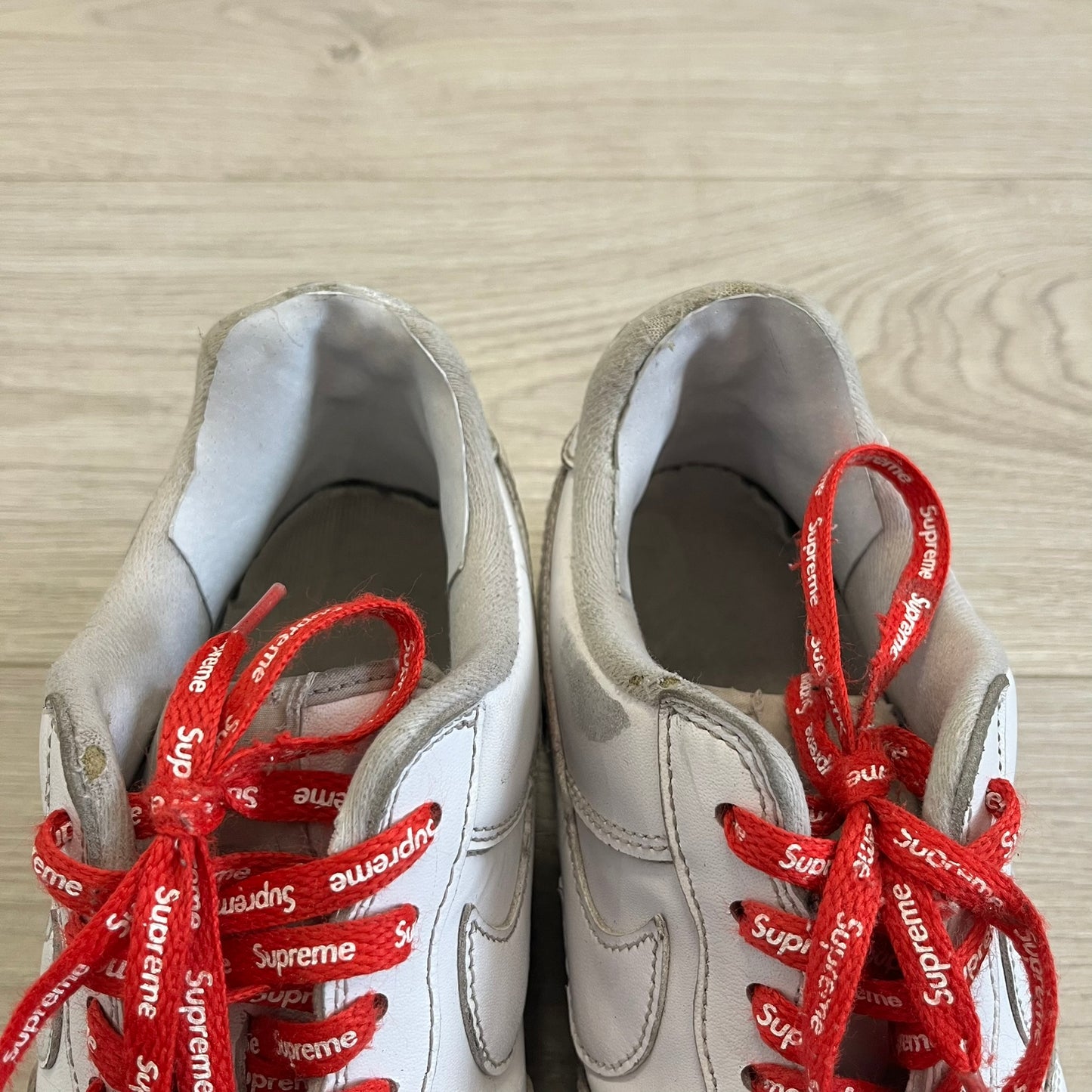supreme air force 1 low white