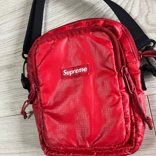 supreme fw17 red shoulder bag