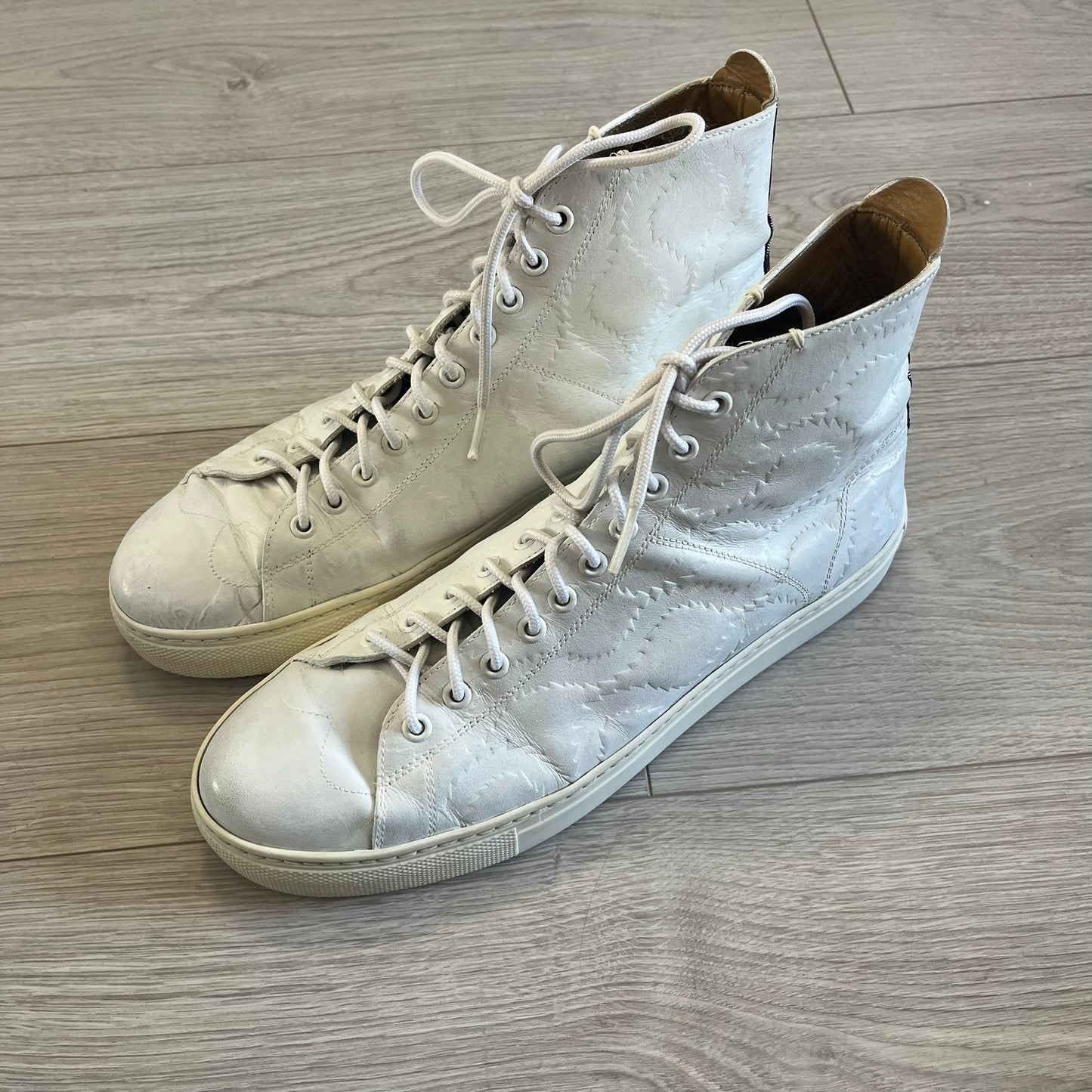 vivienne westwood leather high top sneakers