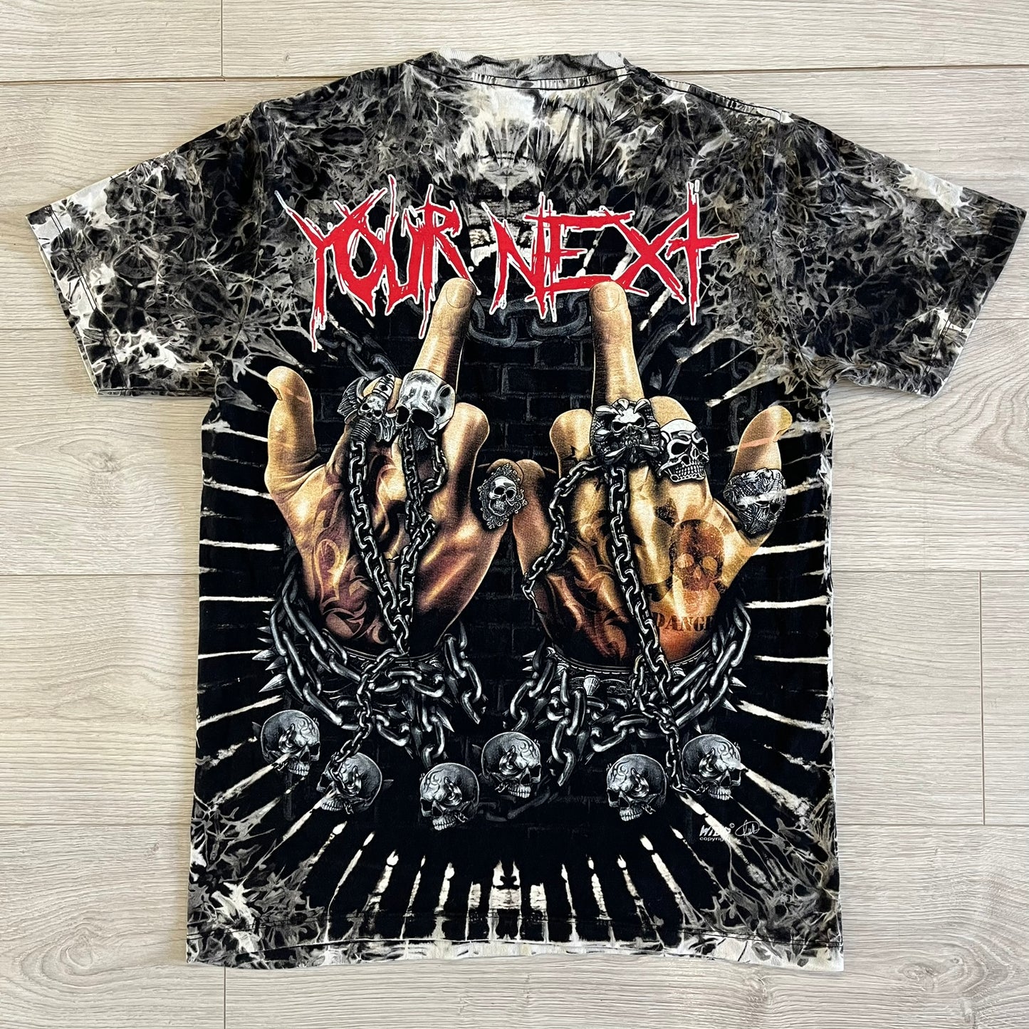 wild 4d middle fingers tee
