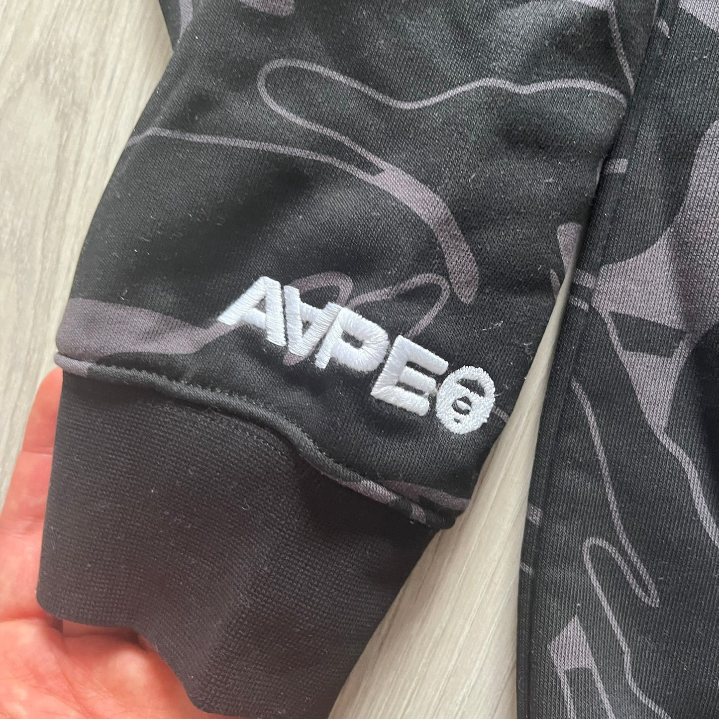 AAPE By Bathing Ape Now Silicon Badge Camo Crewneck