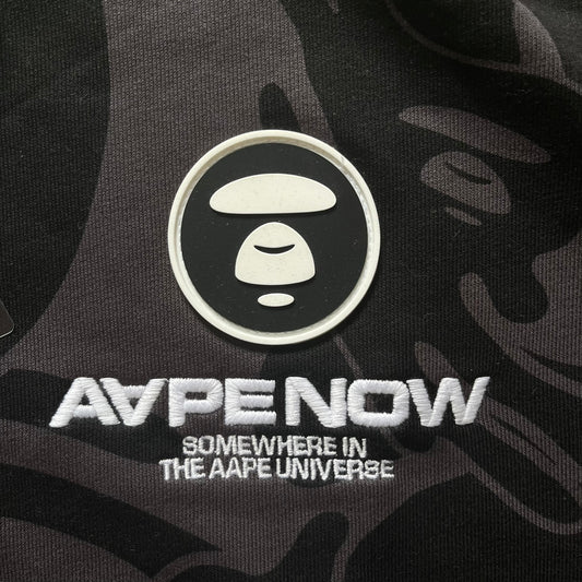 AAPE By Bathing Ape Now Silicon Badge Camo Crewneck