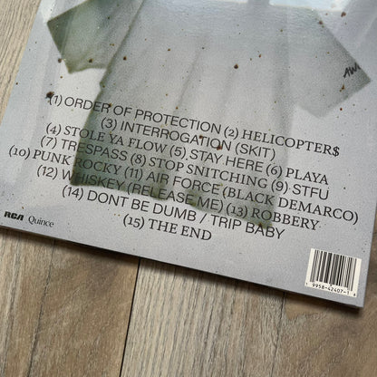 A$AP Rocky x Quince “Shirthead” Exclusive Vinyl is a limited edition 2-disc LP released alongside Don’t Be Dumb, the fourth studio album by A$AP Rocky in 2026. The vinyl was produced in collaboration with Quince as part of the “Shirthead” concept tied to the album rollout. The release includes the full album pressed across two records and was issued as a collectible edition connected to the project’s launch.
