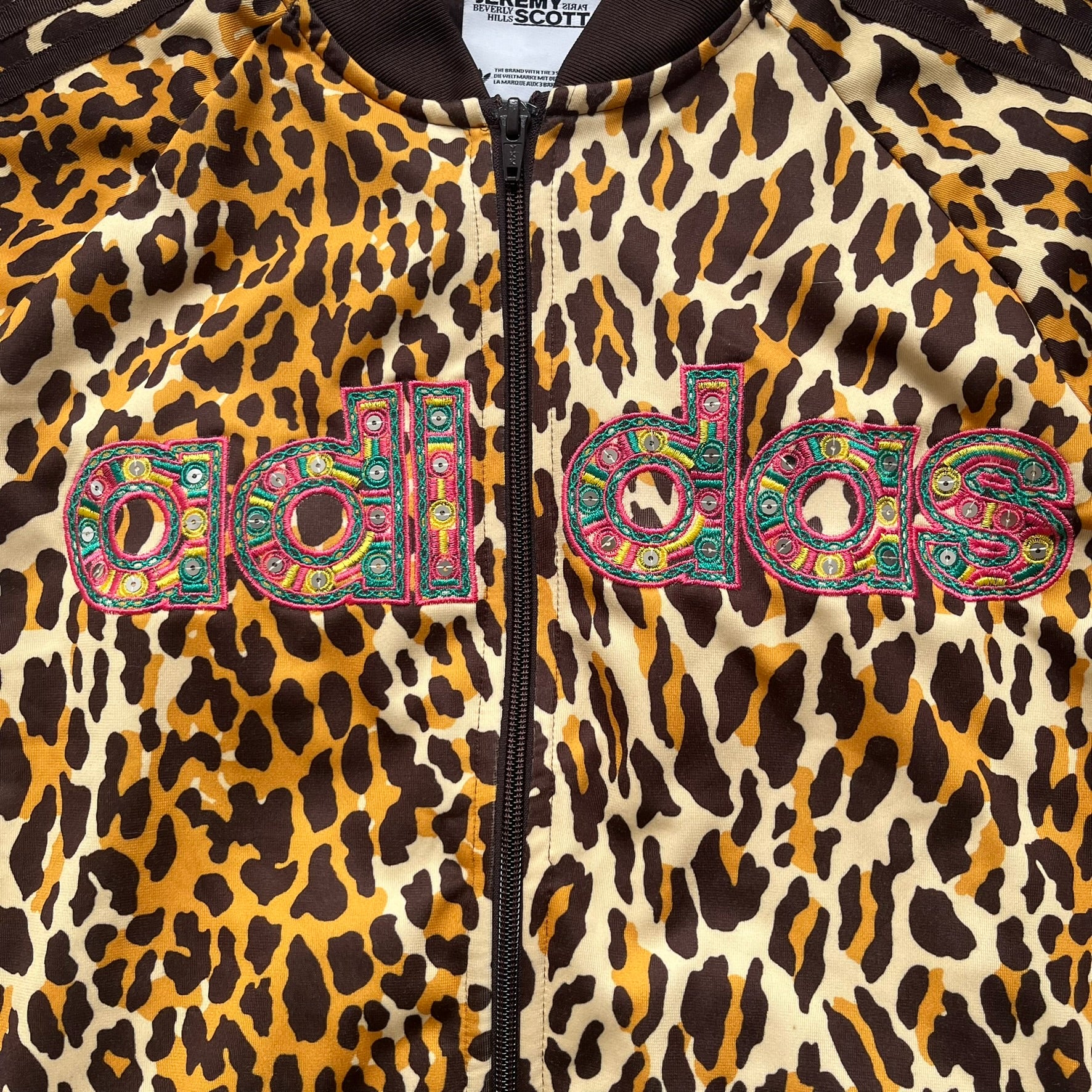 Adidas Jeremy Scott 2015 Leopard Sequin Track Jacket – único13