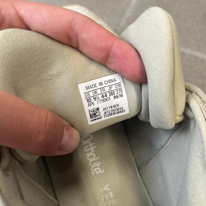Adidas Yeezy 500 “Stone” Sneakers feature a Stone/Stone/Stone colorway with suede and neoprene paneling, reflective piping, and a pull-tab at the tongue. The sneakers have a lace-up fastening, adiPRENE midsole, and gum rubber outsole. Style FW4839, released November 23, 2019.

