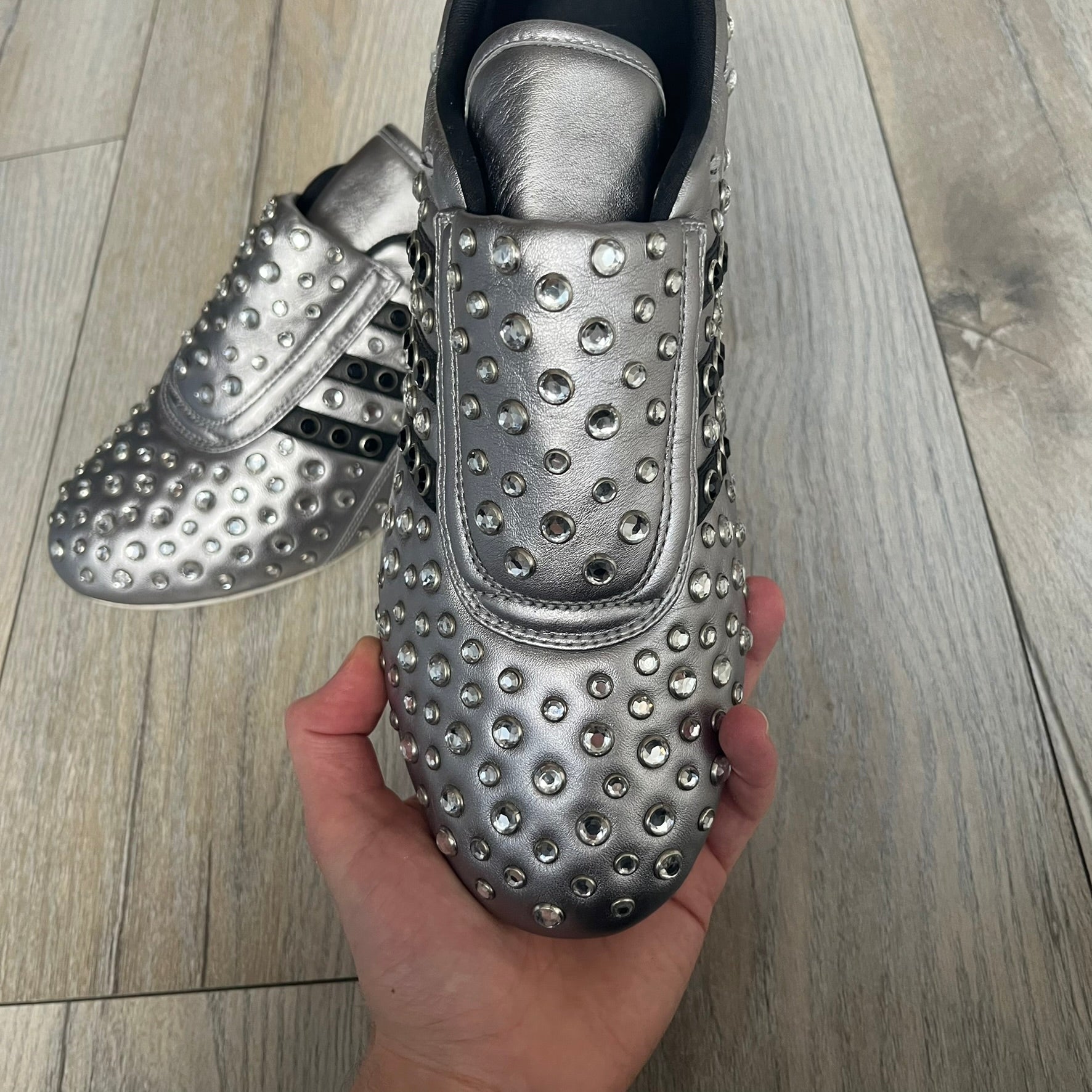 adidas gazelle silver green womens Adidas x Jeremy Scott 2010 Sample 'Rockstar' Shoes – único13