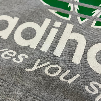 This Adihash “Gives You Speed!” Hoodie features a playful twist on the classic adidas emblem, replacing the trefoil with three marijuana leaves and big Adihash branding. Made from a soft polyester–cotton blend, it offers everyday comfort with a standard pouch pocket and a clean grey finish. Produced on a Lemon Collection blank.
