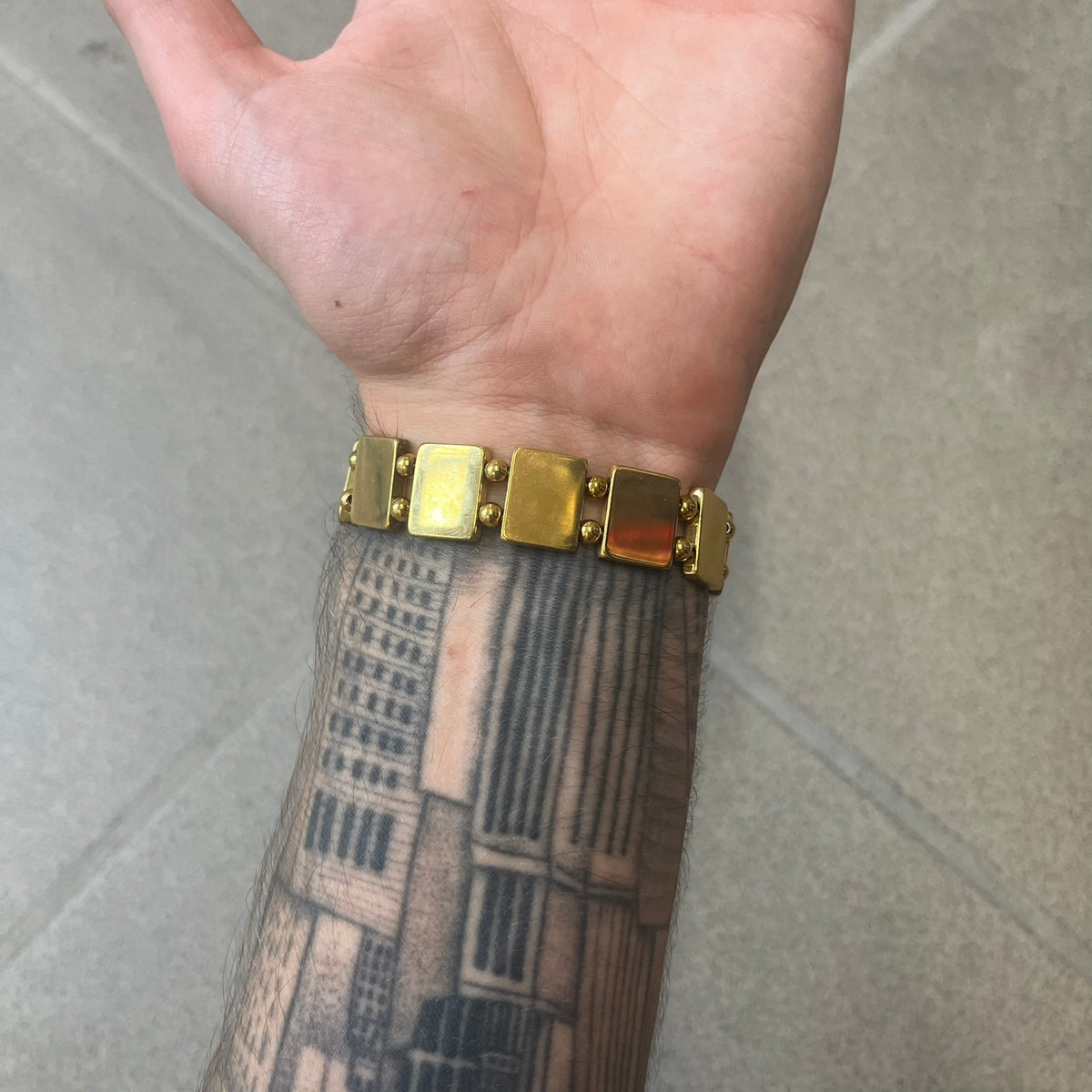 Bazo 1199 "63 OG" Stainless Steel Gold Plated Bracelet is a gold color stainless steel bracelet with thin and smooth beads. The interior is engraved with the 1199 logo and 63OG text.&nbsp;&nbsp;