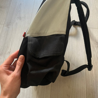  Extremely rare 2003 Bionicle Tahu Nuva backpack, produced by Kabooki for the Lego Cargo System line. The front features a large 3D molded face of Tahu Nuva, topped with a big Bionicle logo and his name underneath. Designed with one spacious main compartment and two smaller side pockets secured by velcro straps. Backpack was basically never seen online before.