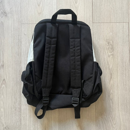  Extremely rare 2003 Bionicle Tahu Nuva backpack, produced by Kabooki for the Lego Cargo System line. The front features a large 3D molded face of Tahu Nuva, topped with a big Bionicle logo and his name underneath. Designed with one spacious main compartment and two smaller side pockets secured by velcro straps. Backpack was basically never seen online before.