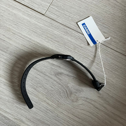 Custom Casio F-91W Black digital watch featuring a Flame filter screen. Slim 8.5 mm profile, lightweight 21 g build and flexible bio-based resin band ensure lasting comfort. Includes alarm, stopwatch, and microlight function for everyday functionality.