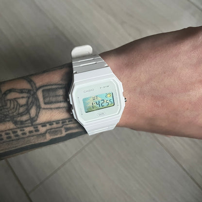 Casio F-91W "Sunny Day" White Digital Watch