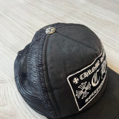 Chrome Hearts CH Hollywood Trucker Hat Black