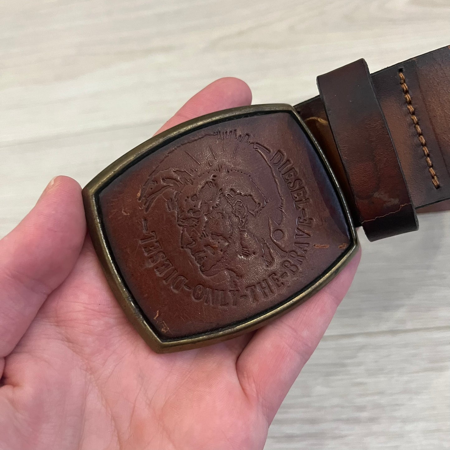 Diesel 'Only The Brave' Leather Belt