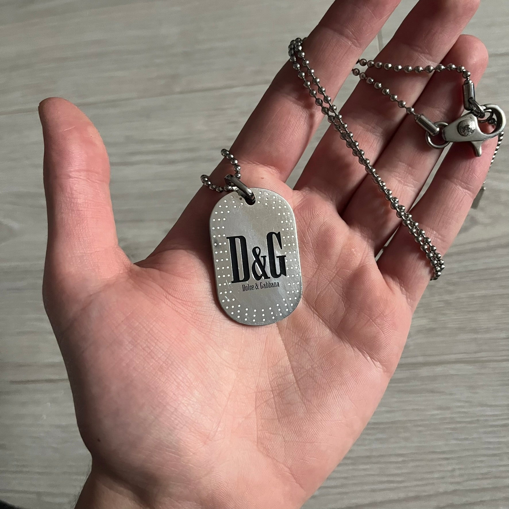 Dolce & Gabbana Cowboy Dog Tag Necklace – único13