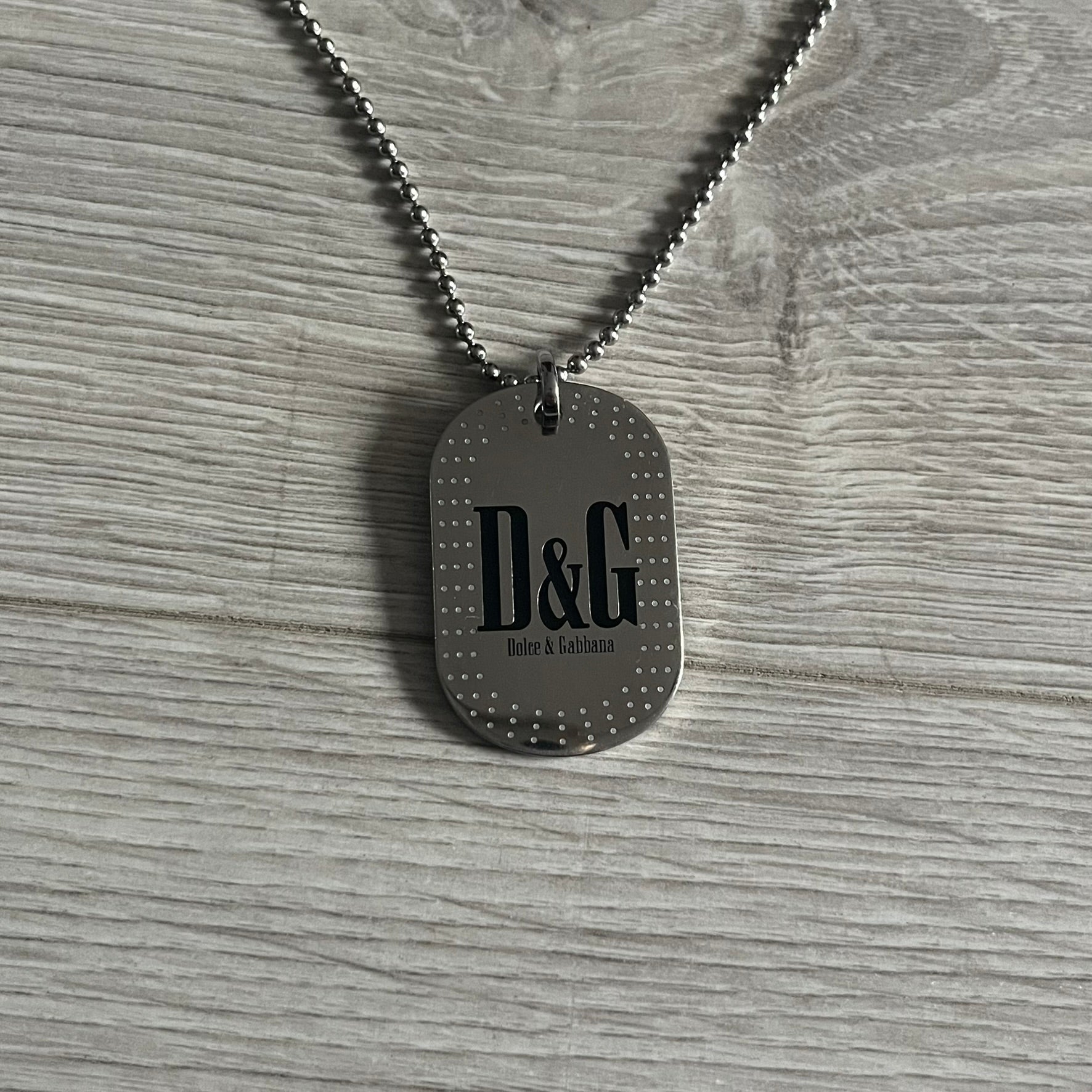 Dolce & Gabbana Cowboy Dog Tag Necklace – único13
