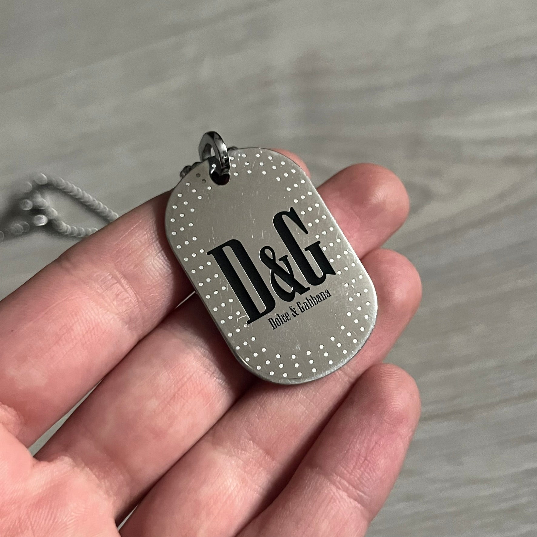 Dolce & Gabbana Cowboy Dog Tag Necklace – único13