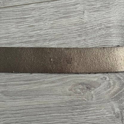 Dolce & Gabbana Black Enamel Belt featuring a D&G logo buckle in black enamel with gold-tone outline. Crafted from brown leather with a gold-tone interior, this belt combines sleek design with subtle luxury detailing.