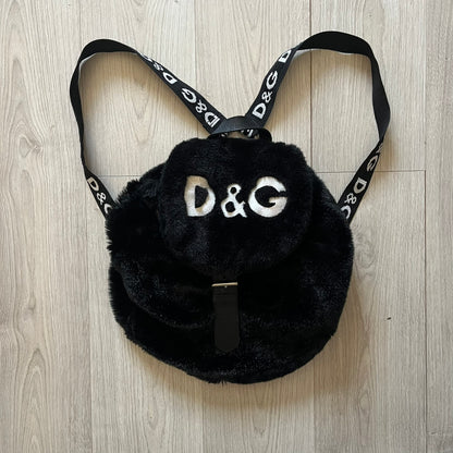 Dolce & Gabbana Faux Fur Backpack