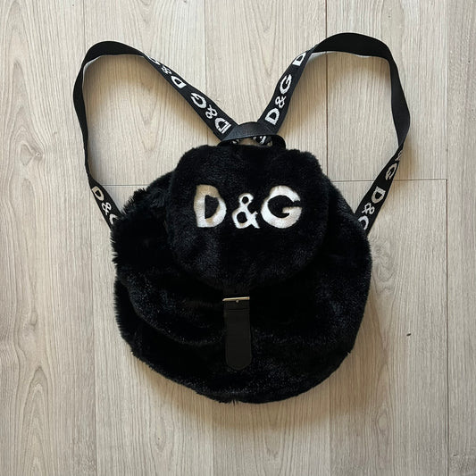 Dolce & Gabbana Faux Fur Backpack
