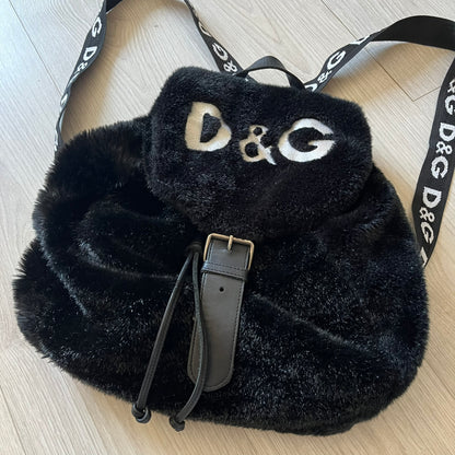 Dolce & Gabbana Faux Fur Backpack