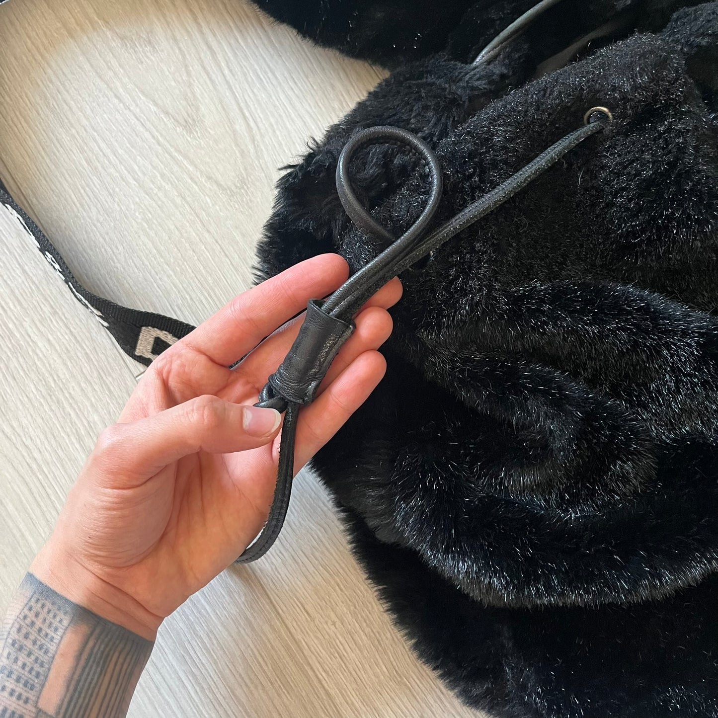 Dolce & Gabbana Faux Fur Backpack