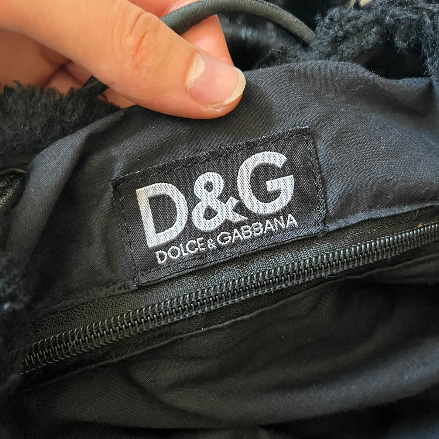 Dolce & Gabbana Faux Fur Backpack
