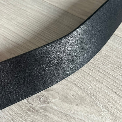 Dolce &amp; Gabbana "Made with Pride" Belt crafted from smooth black Italian leather. Features a circular silver buckle with D&amp;G 94 at the center, surrounded by “Proud to Wear D&amp;G,” “Made with Pride,” and “Established 1994” text. Finished with subtle red and navy accents, combining classic craftsmanship with contemporary flair.