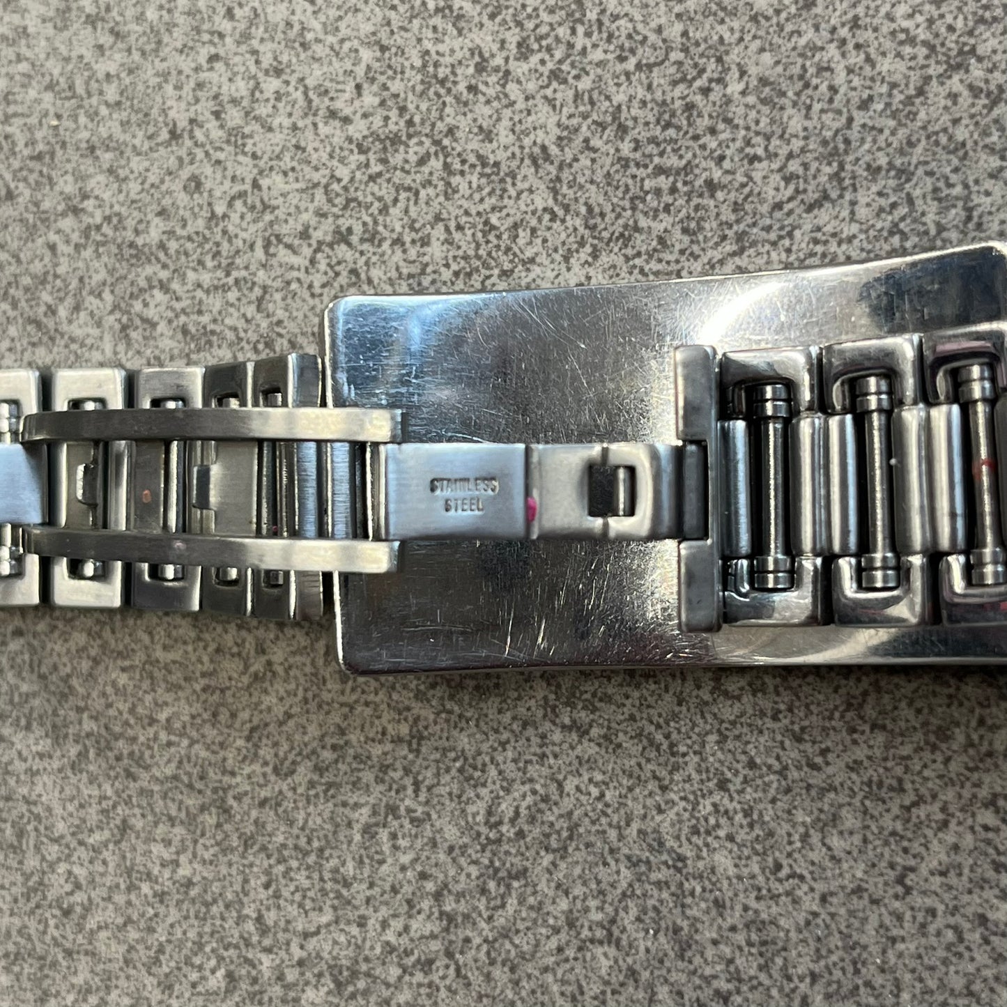 Dolce &amp; Gabbana Warning Stainless Steel Bracelet. From the Spring/Summer 2006 collection, this bracelet features a polished stainless steel design with a clip closure. The front plate displays “Warning Special Access Required” alongside D&amp;G Dolce &amp; Gabbana branding.