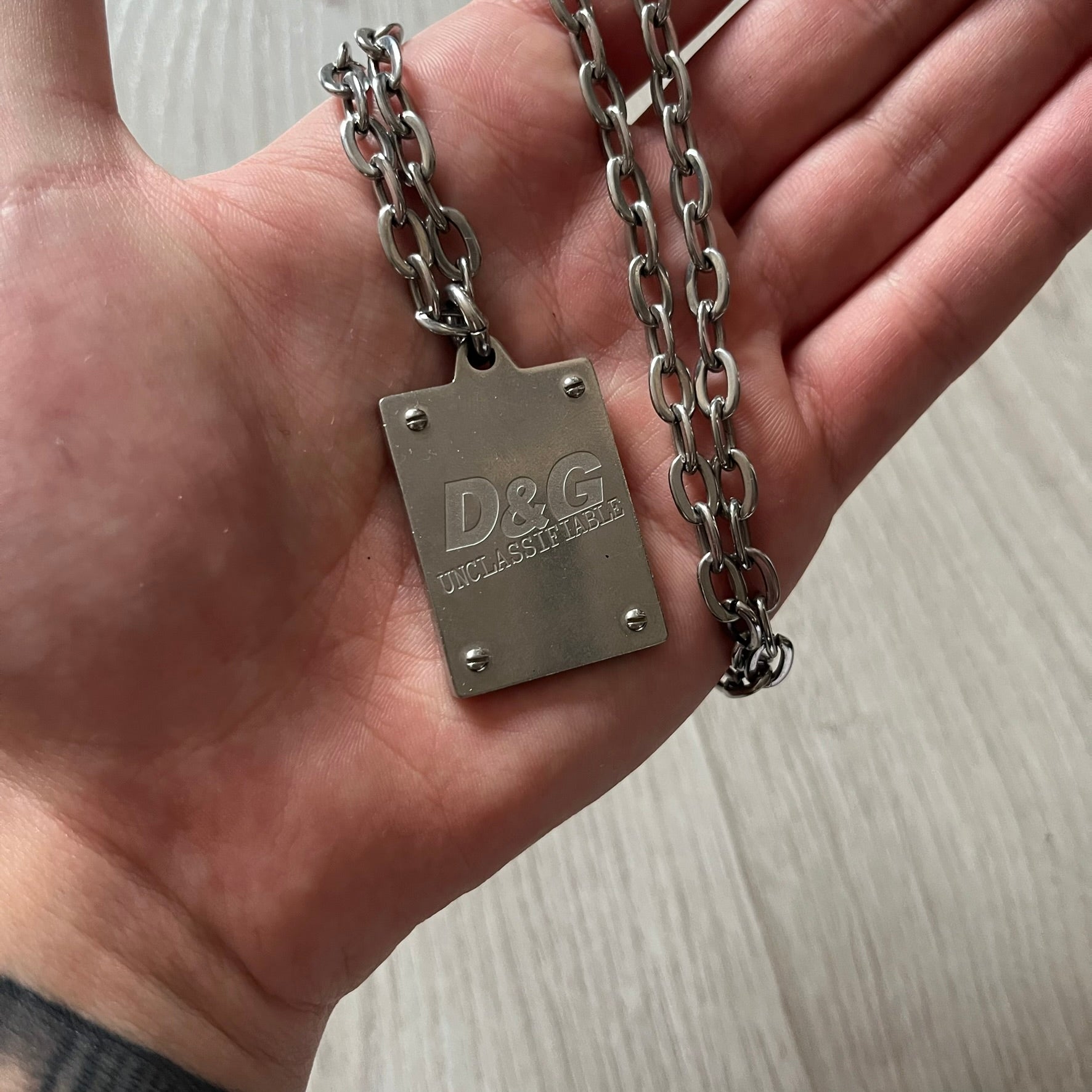 Dolce & Gabbana 'Unclassifiable' Dog Tag Necklace – único13