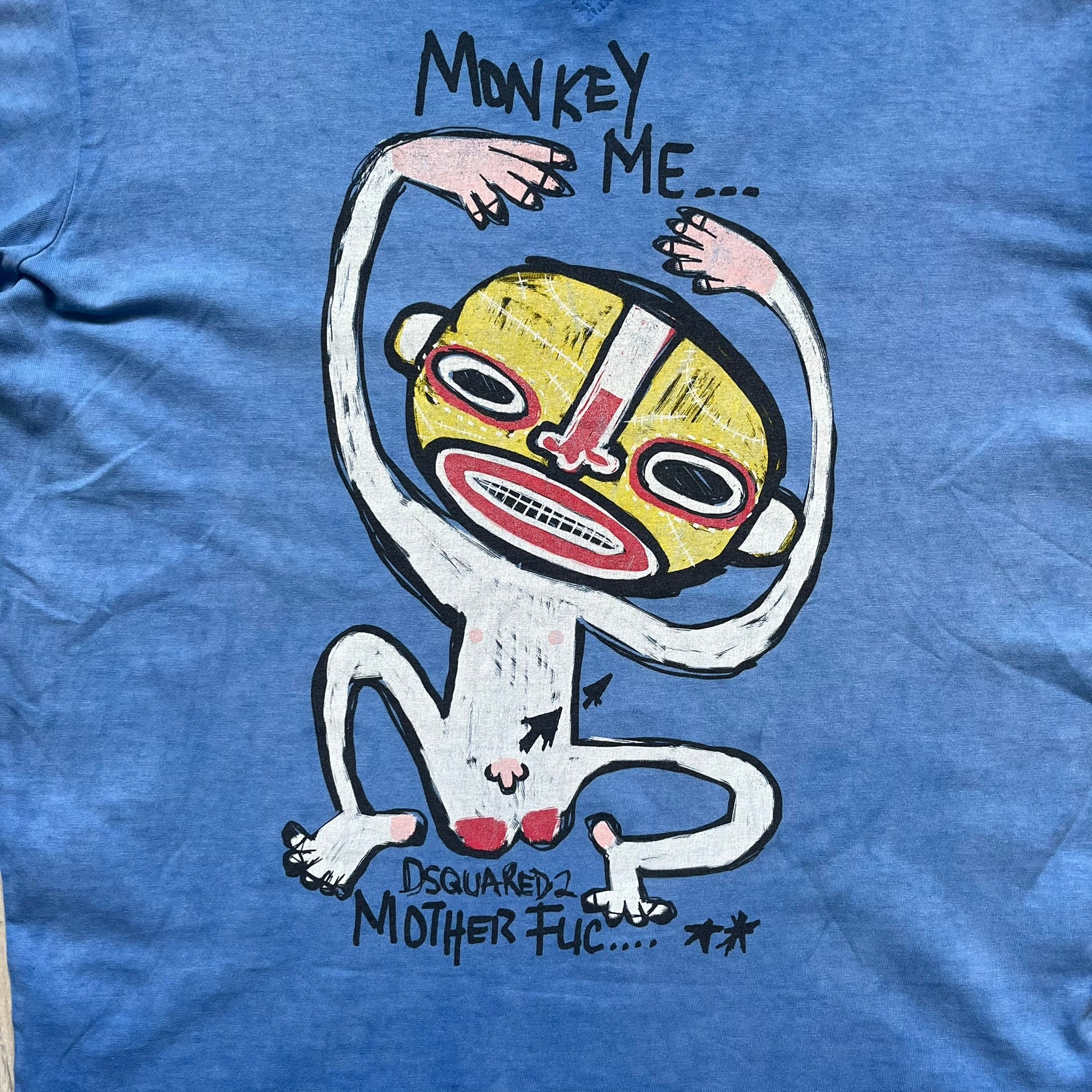 Dsquared2 Blue Rebel Monkey SS2015 Tee – único13