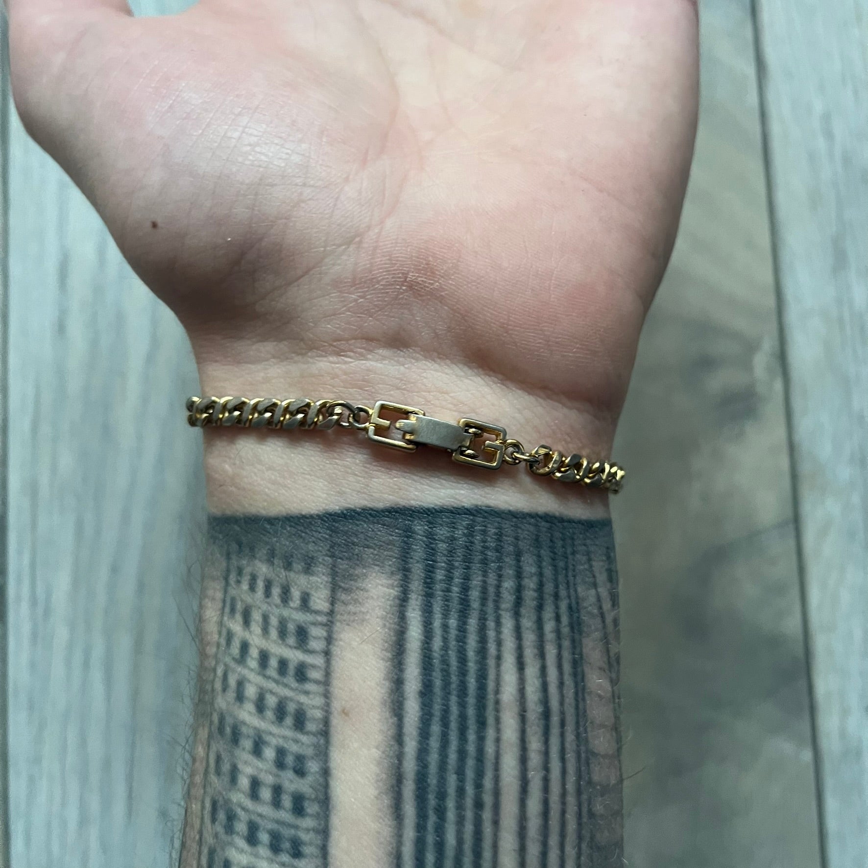 Givenchy Gold-Tone Vintage Chain Bracelet – único13