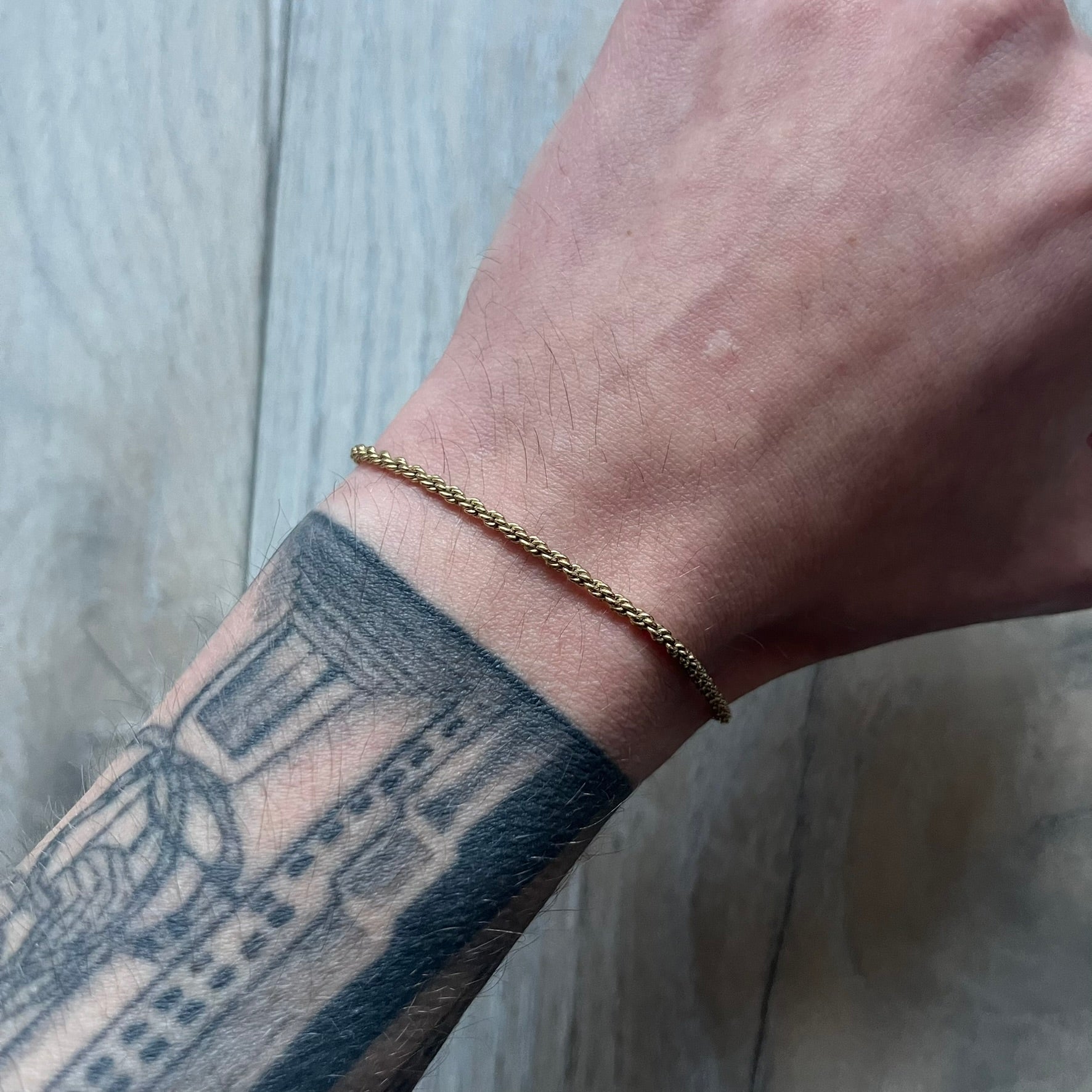 Givenchy Gold-Tone Vintage Rope Bracelet – único13