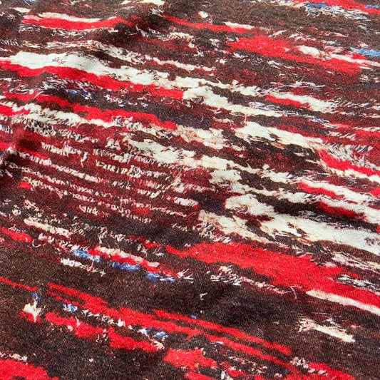 H&M x Isabel Marant 2013 Red Disorder Sweater is a women’s knit sweater in red, made from a soft fabric blend. The sweater features a deliberately distressed knit throughout, with ribbed cuffs and hem for structure. It was released as part of the H&M x Isabel Marant 2013 collaboration.