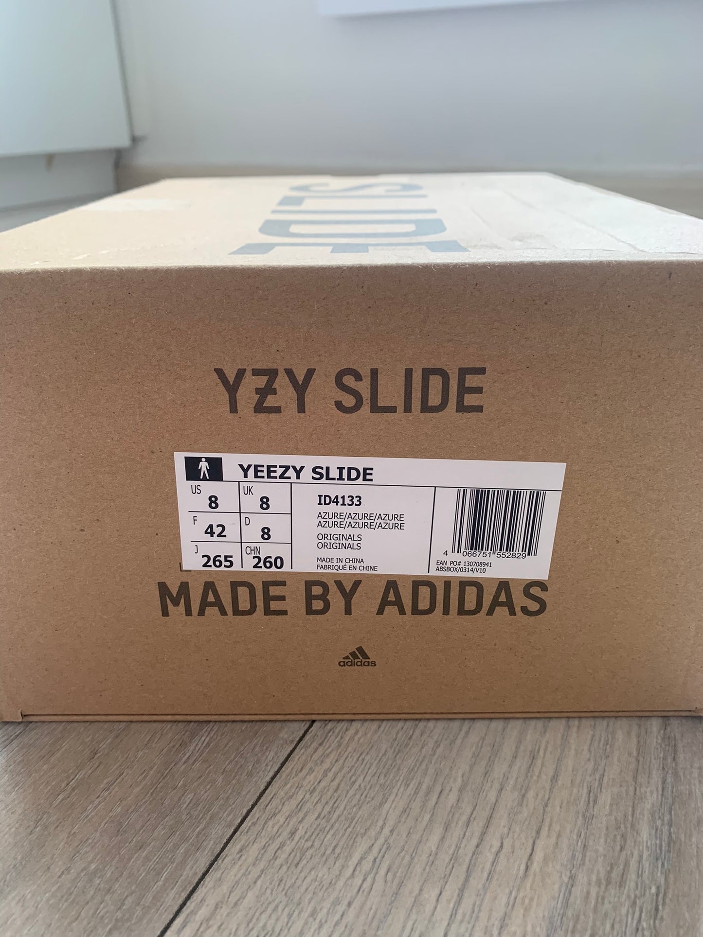 yeezy slides azure