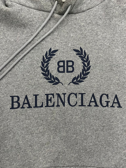 balenciaga crest logo oversized hoodie