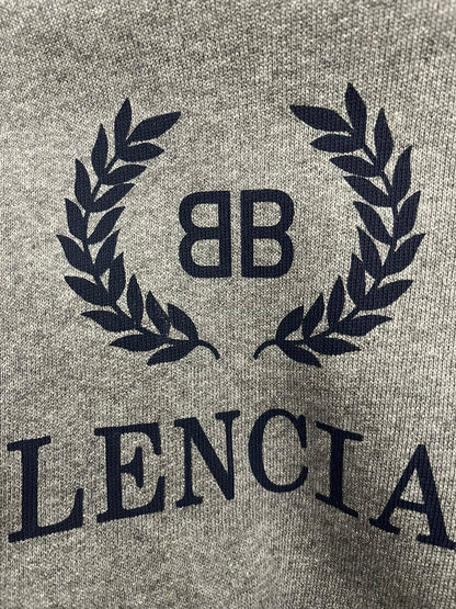 balenciaga crest logo oversized hoodie
