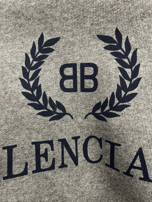 balenciaga crest logo oversized hoodie