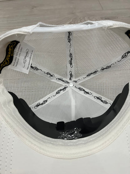 ed hardy ed-rear twill front mesh trucker hat