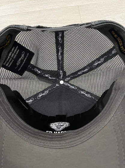 ed hardy ed-rear twill front mesh trucker cap