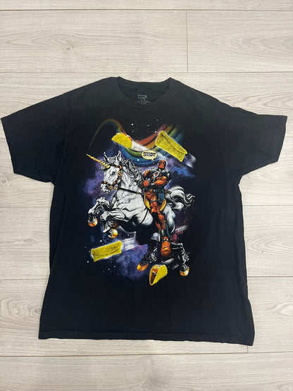 marvel deadpool unicorn tee