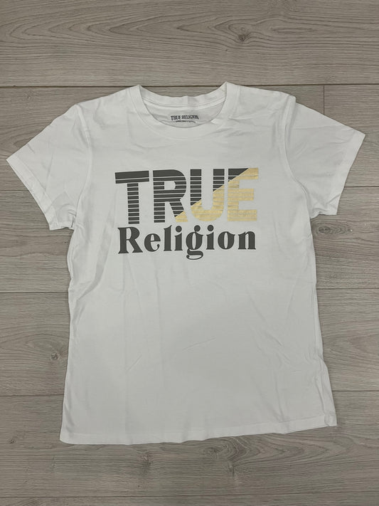 true religion gold logo tee
