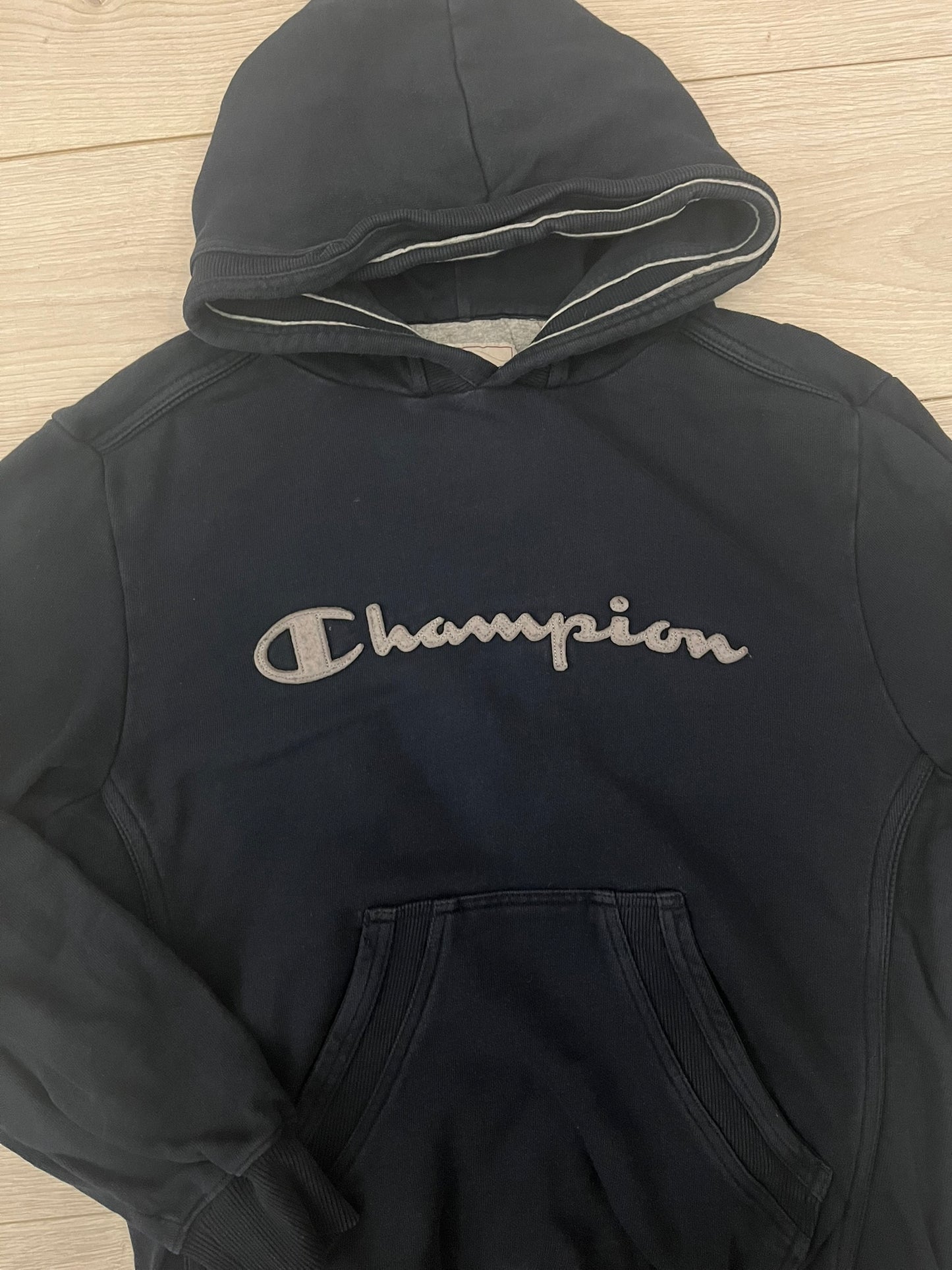 champion logo hoodie