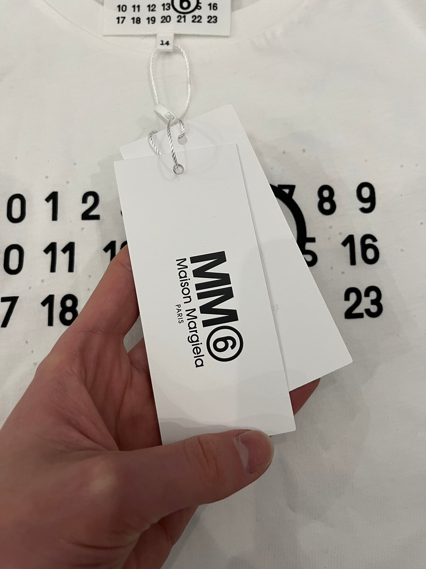 mm6 maison margiela holes tee