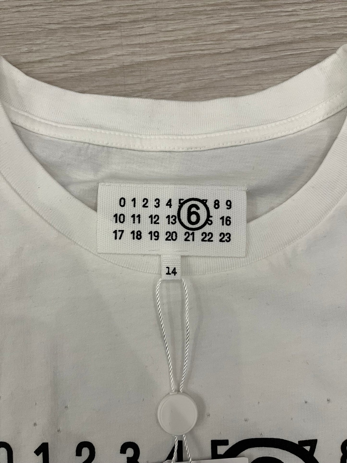 mm6 maison margiela holes tee